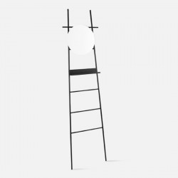 Wall Ladder Glint with Mirror Black [SALE]